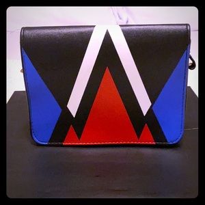 Color block clutch purse
